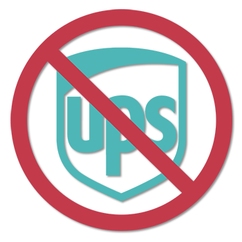 Please Do Not Ship Via UPS